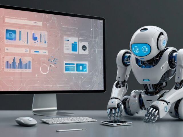 Illustration of AI assistant choosing brands based on visibility and trust factors